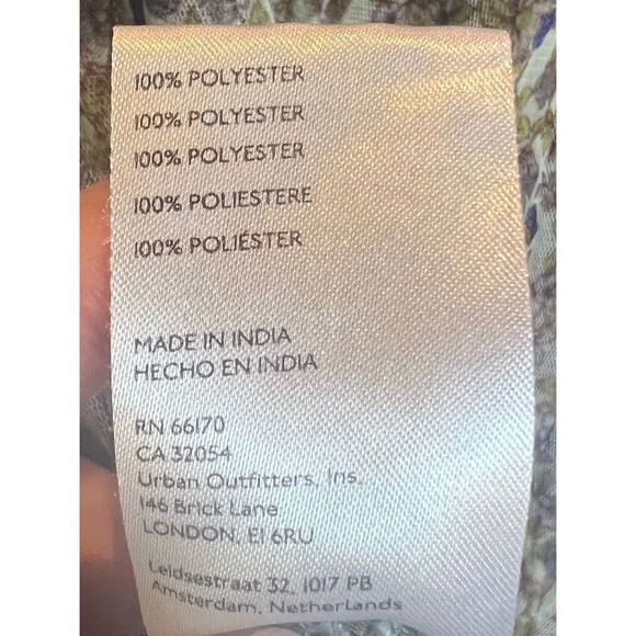 Free People Beatrice Floral-print Smocked Top In Mint Combo Size Small - Picture 11 of 12